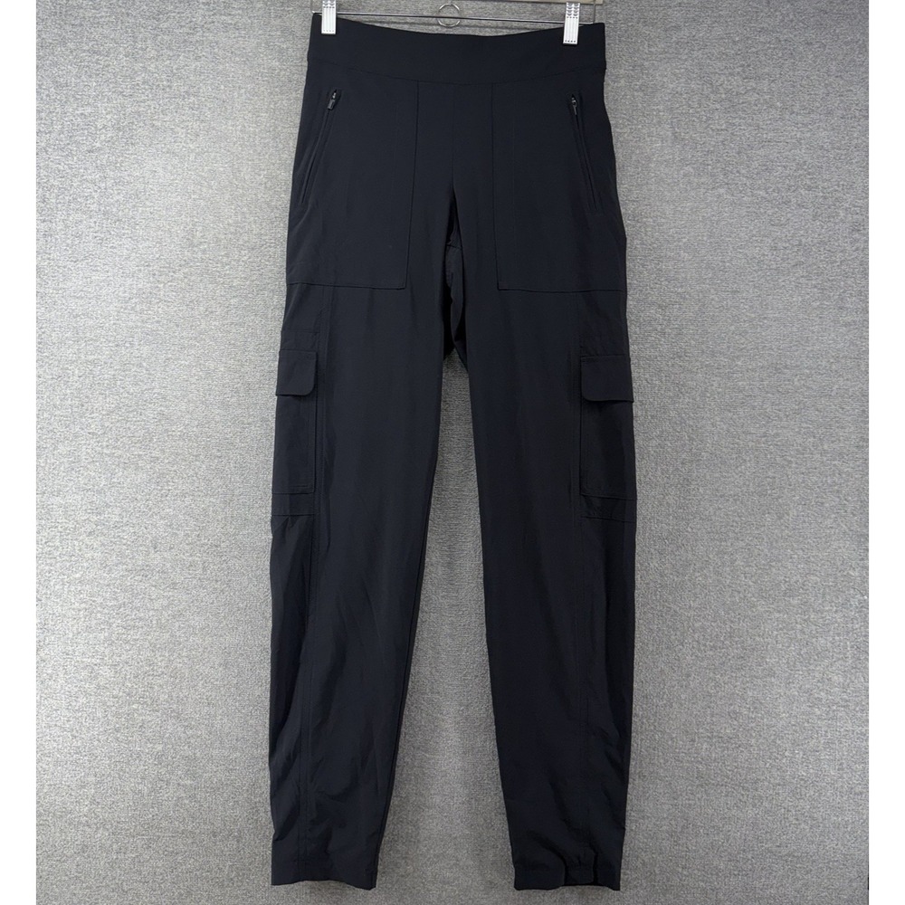 Athleta Chelsea Cargo Lined Pants Women Size 2T Black Activewear